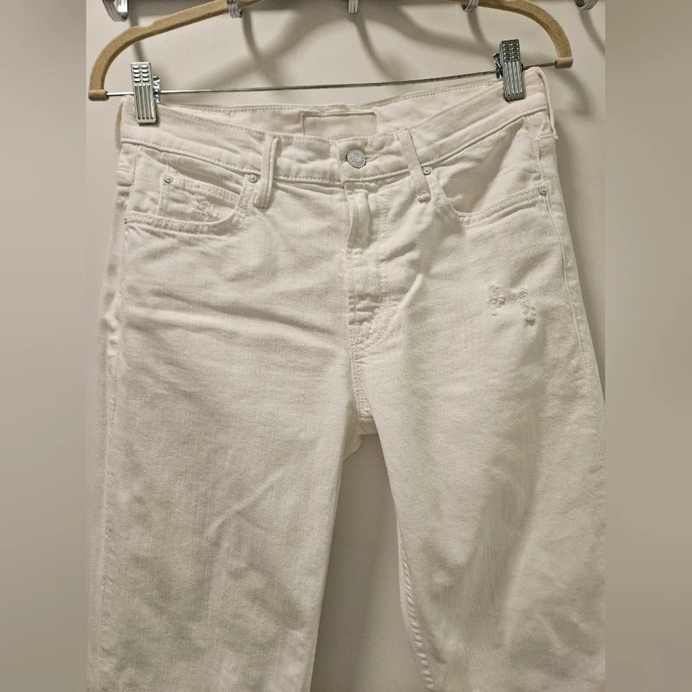 Mother Superior The Dutchie Ankle Jaw Distressed Jeans Size 26 - Picture 5 of 16